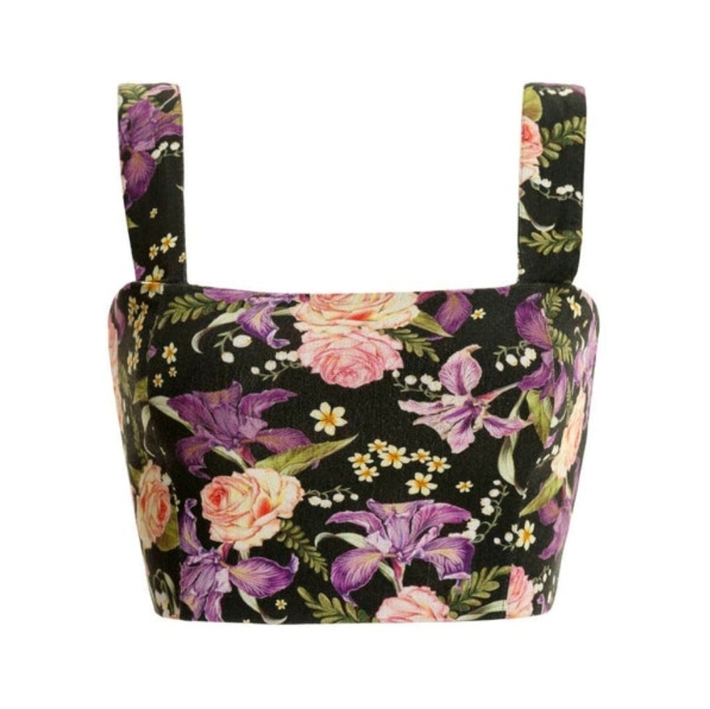 Agua Bendita Dreamin Leah Crop Top NWT Small